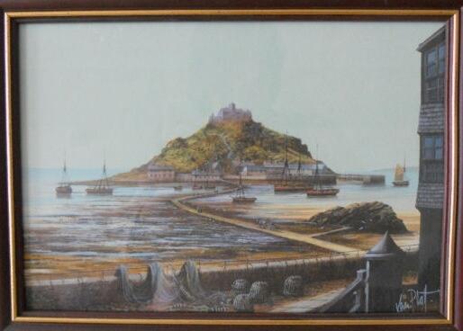 St Michaels Mount Picture by local artist Kevin Platt | @PRScredda